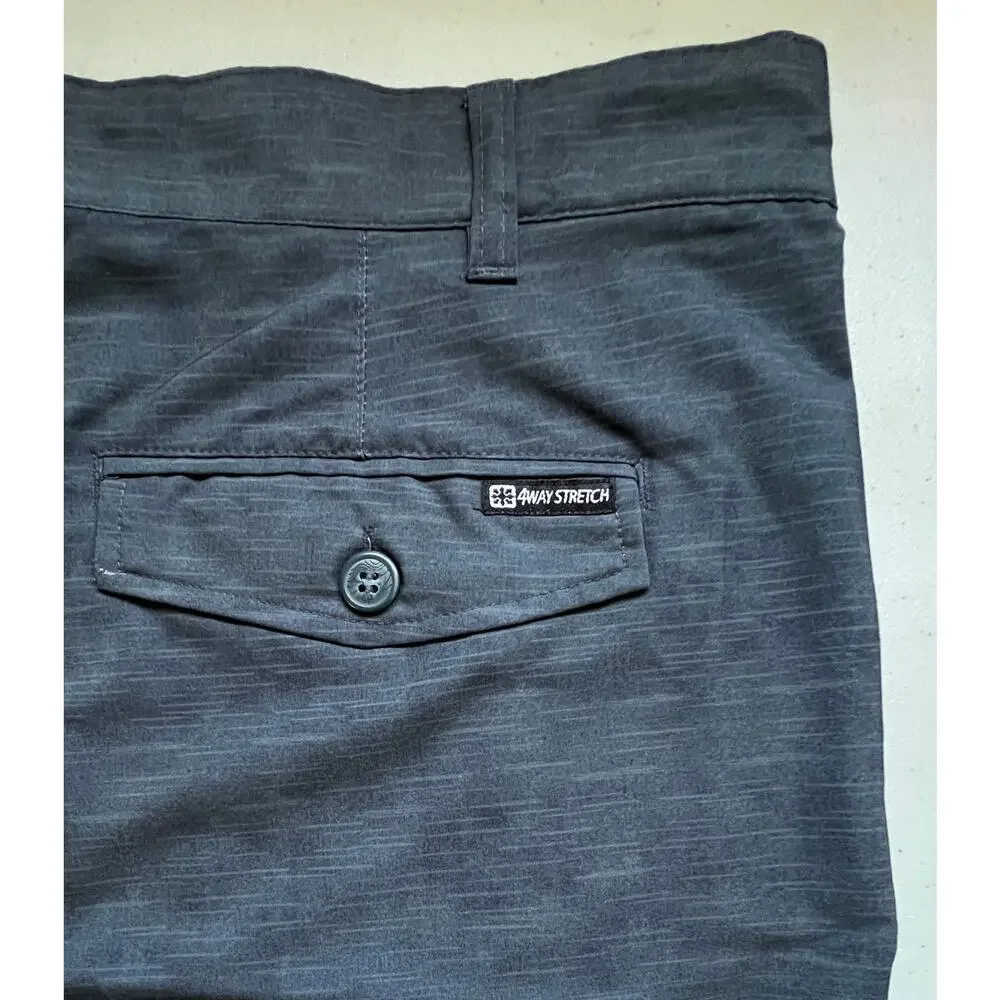 OP Flex 4 Way Stretch Mens Gray Shorts Size 40 Golf Casual Flat Front